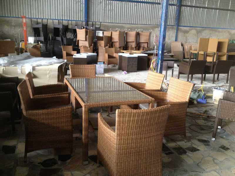 Furniture Quality Control in Vietnam - Lack of flat space in factory